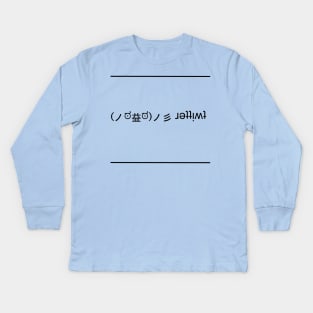 Flippin' Twitter Kids Long Sleeve T-Shirt